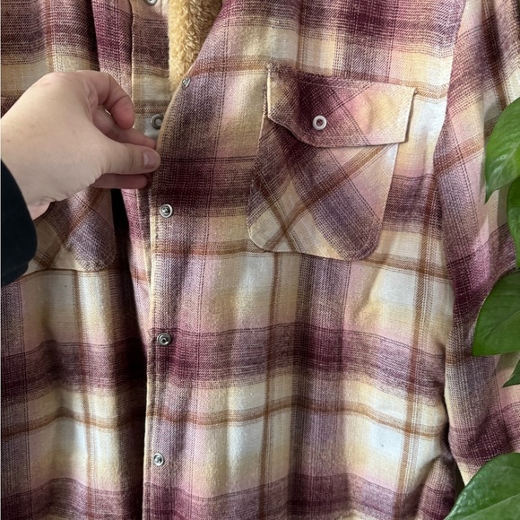 Stillwater Supply Co Flannel Adult Plaid Casual Outdoors shacket - Picture 2 of 4